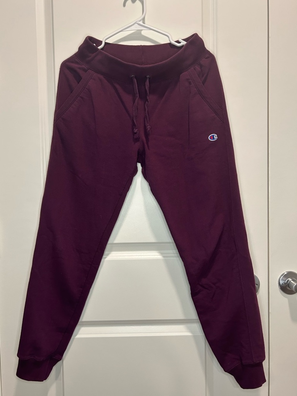 Champion Maroon Jogger Sweatpants (Length 34.8 in)